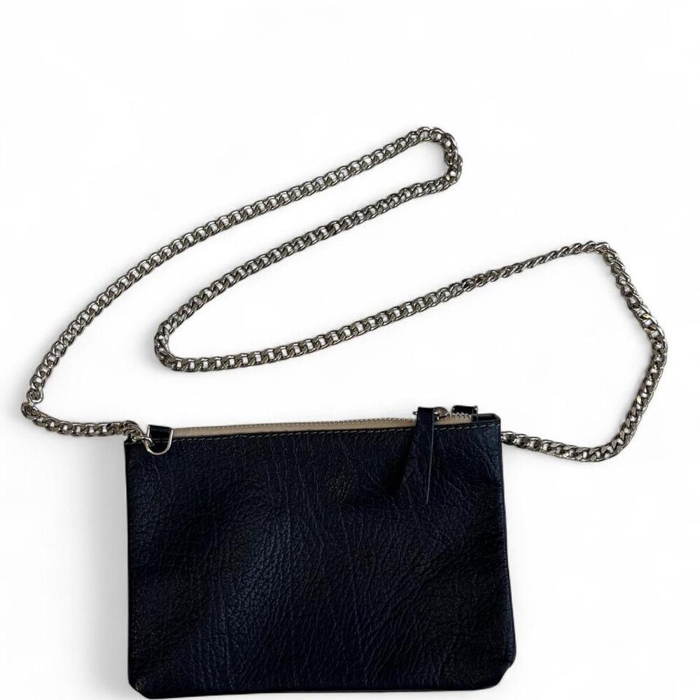 Victoria Napoli Italian Leather Navy Crossbody Bag